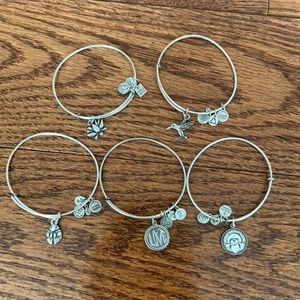5 Alex and Ani Bracelets